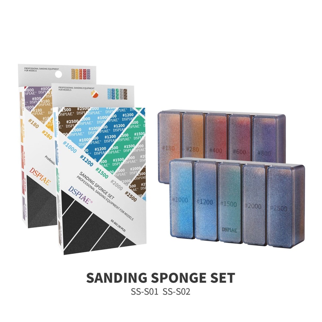 SS-S01 and SS-S02 Both sanding sponge sets