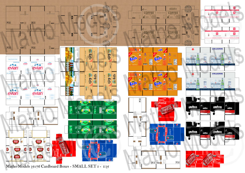 35076 Cardboard boxes small set 1 1/35 (kopie)