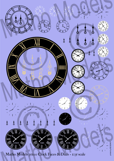 35100  Clock faces & dials 1/35