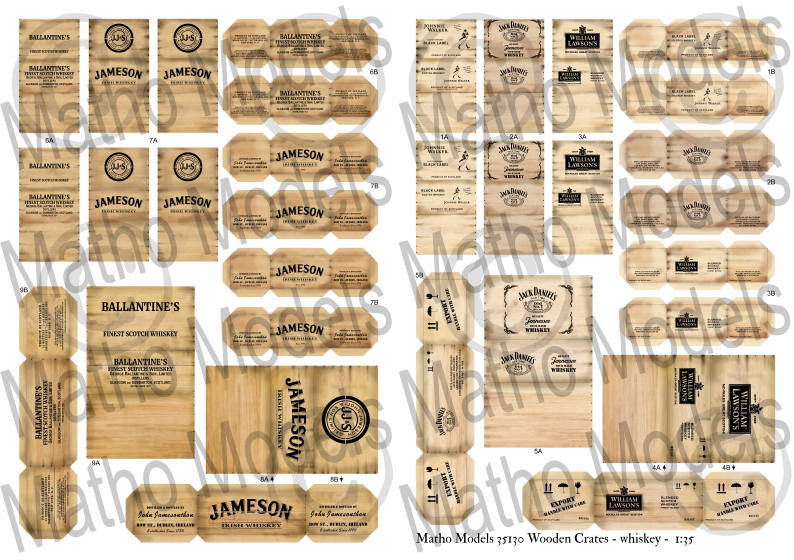 35130  Wooden crates Whiskey