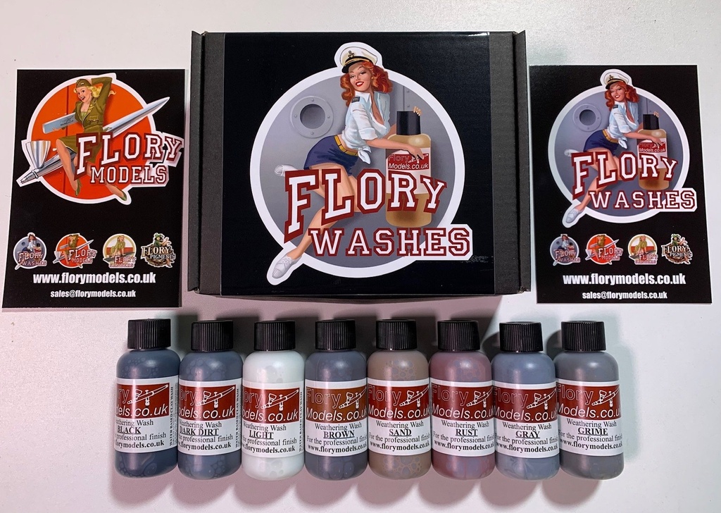 FMW100 set of 8 Flory Models washes