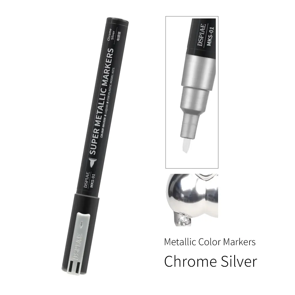 MKS-01 Marker pen Super metallic Chrome silver