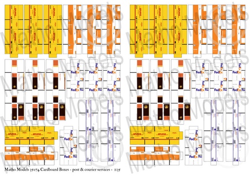 [35074] 35074 Cardboard boxes post & courier services 1/35