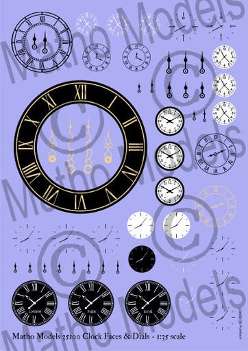 [35100] 35100  Clock faces & dials 1/35